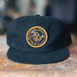 Armadillo Bar Neon Embroidered Patch Hat